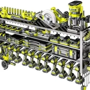 Large Power Tool Organizer Wall Mount, Garage Storage Cordless Tool Organizer...